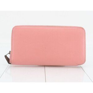 Hermes Epsom Silk'In Zippy Wallet Rose Confetti (MSRP $1,740)